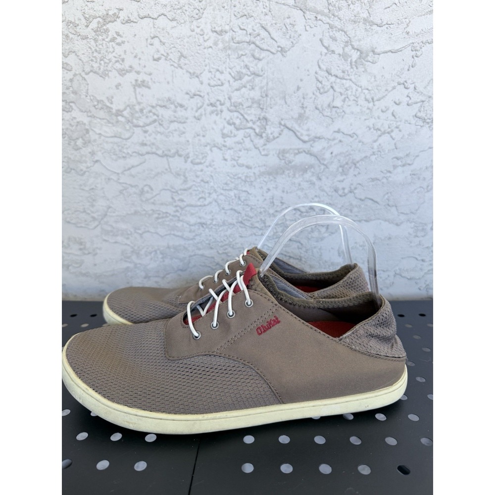 OluKai Nohea Moku Sneakers Mens 9 Brown 10283-RK13 Slip On Low Top Shoes 42‎ EU